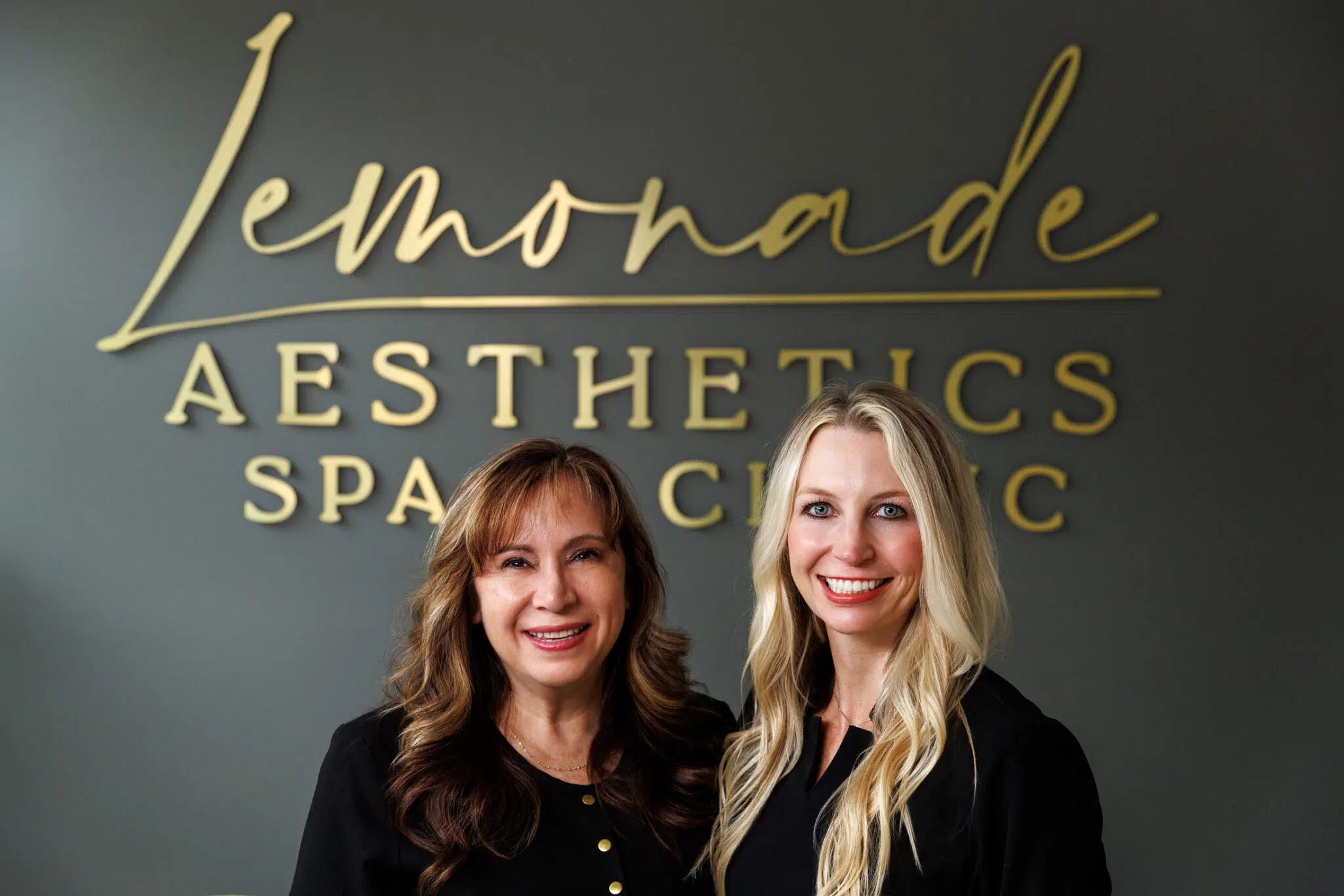 The Lemonade Aesthetics team outside their clinic in Manhattan, KS